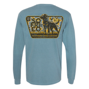 Southern Fried Cotton Men's Duck Camo Long Sleeve T-Shirt - Ice Blue