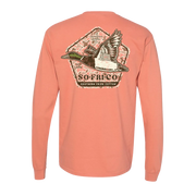 Southern Fried Cotton Men's On the Wing Long Sleeve T-Shirt - Terracotta
