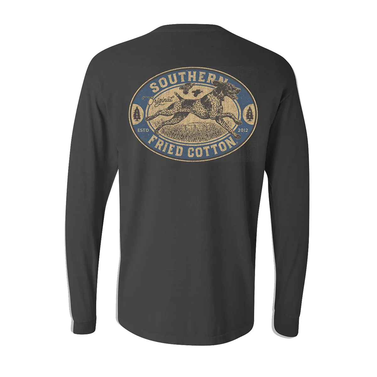 Southern Fried Cotton Men's On the Hunt Long Sleeve T-Shirt - Pepper