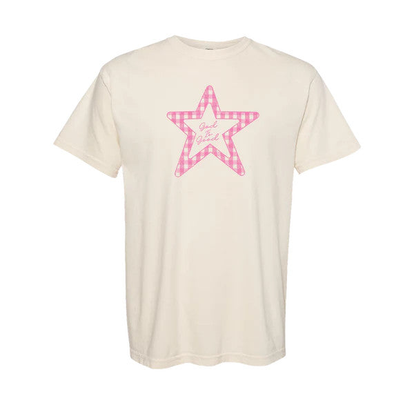 Southern Fried Cotton Women's God is Good Star Tee - Ivory