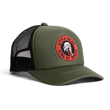 Sitka King of Spring Hi Pro Foam Trucker Hat – Olive Green
