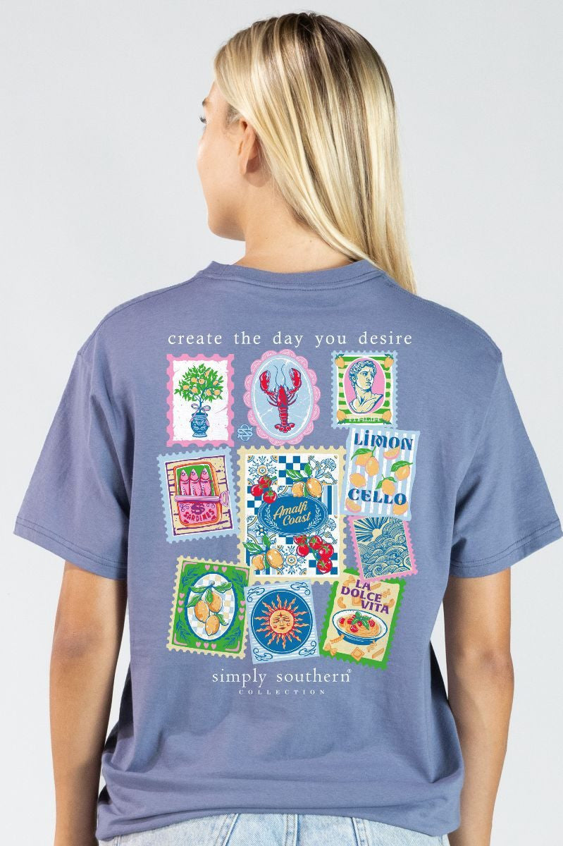 Simply Southern Women's Desire Tee - Denim
