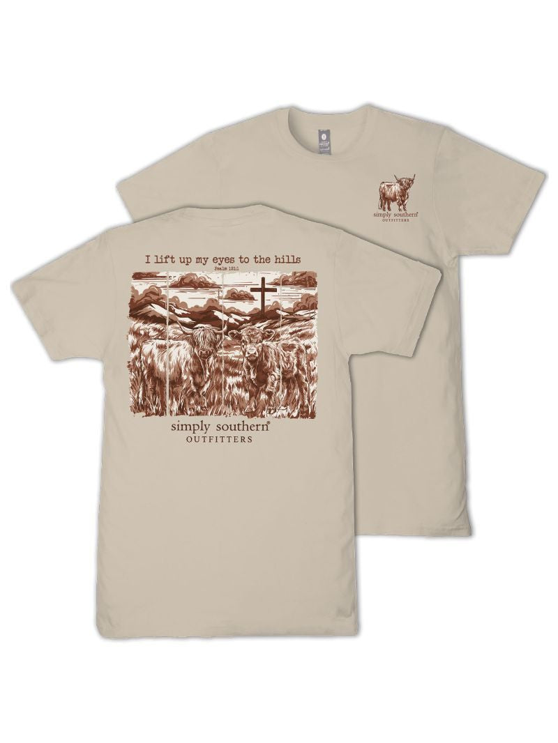 Simply Southern Women's Hills Tee - Clay
