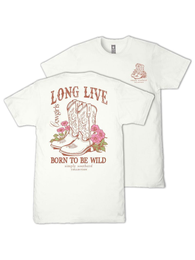 Simply Southern Youth Wild Tee - Oyster