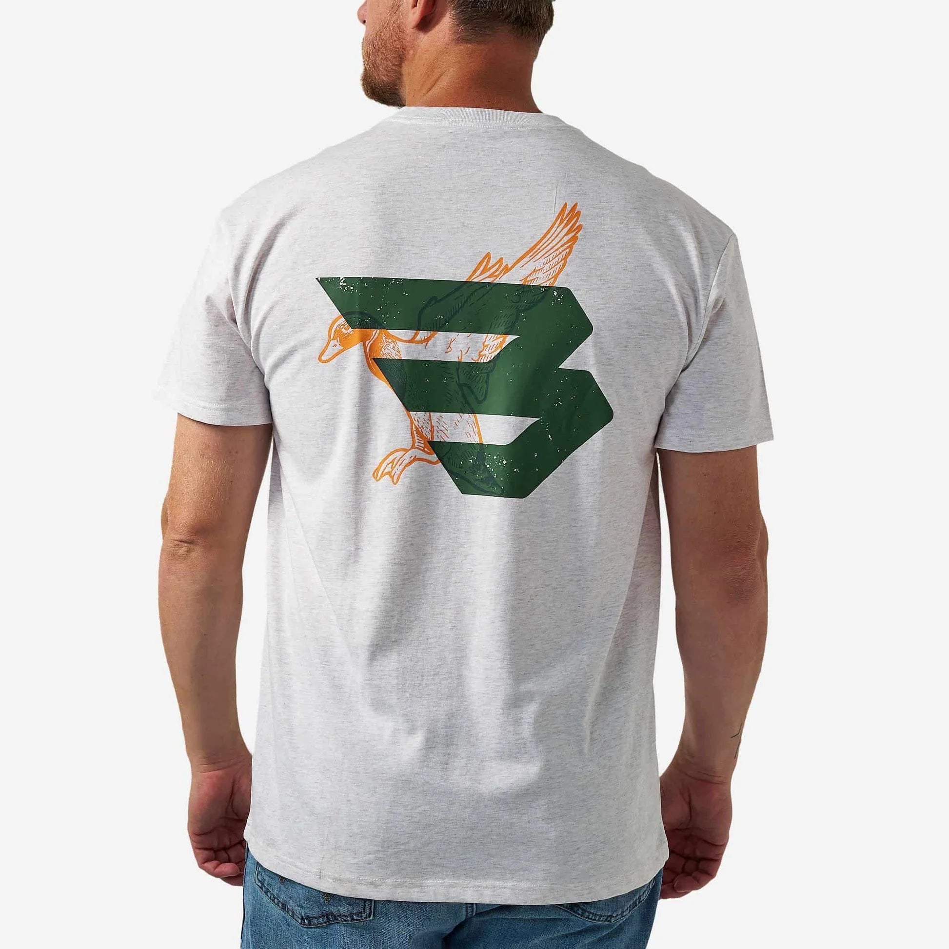 Burlebo Men's Duck Flying B Green Logo Tee