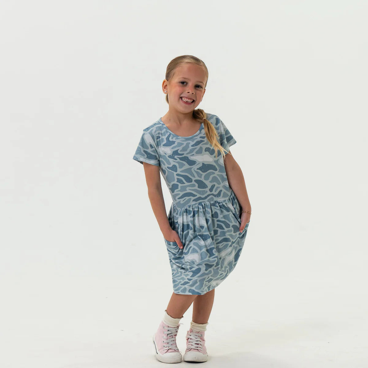 Burlebo Youth Moxie Dress - Seaside Camo