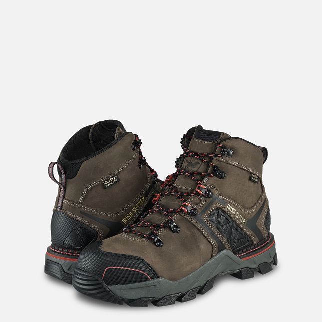 Irish Setter Crosby 6-inch Waterproof Leather Safety Toe Boots