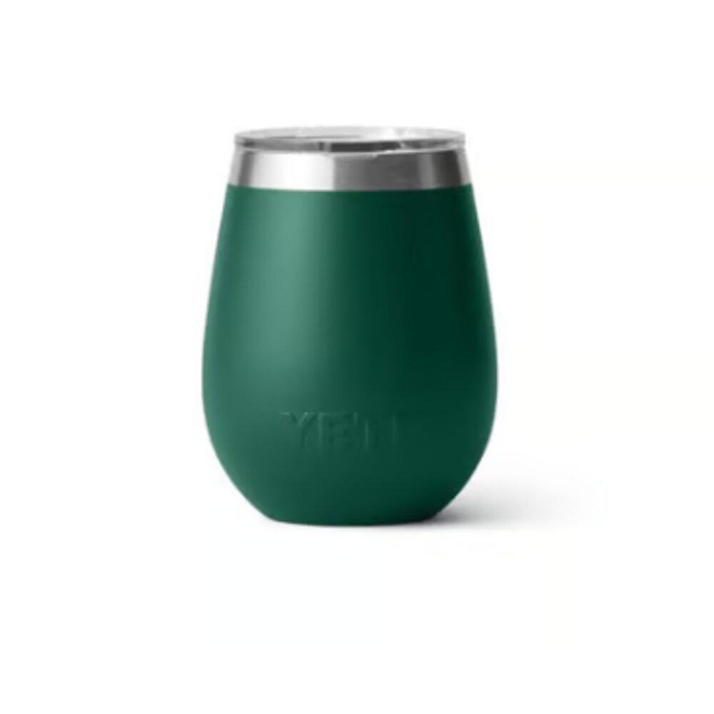YETI Rambler 10 oz Black Forest Green BPA Free Wine Tumbler with MagSlider Lid