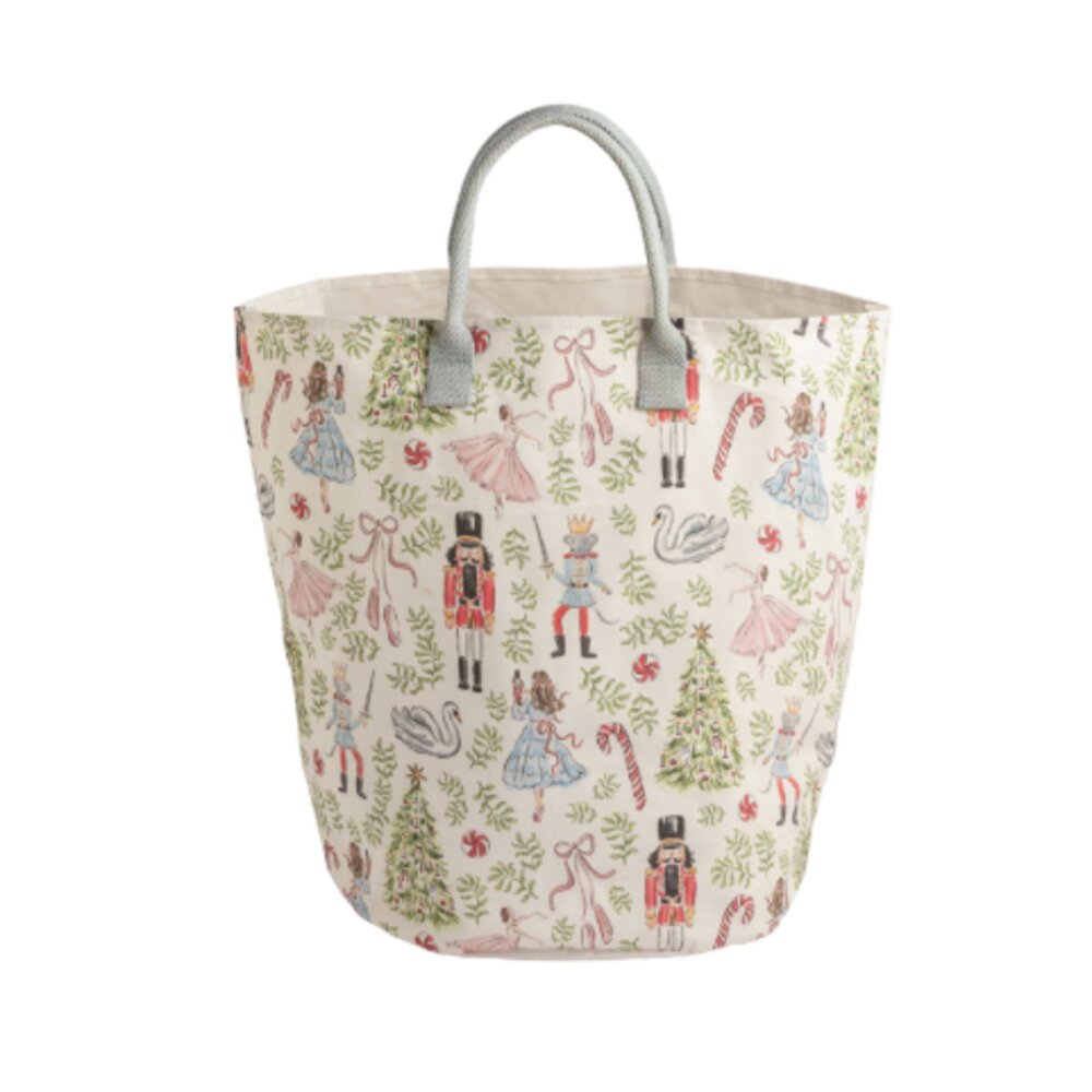 Mud Pie Tossed Pattern Nutcracker Tote