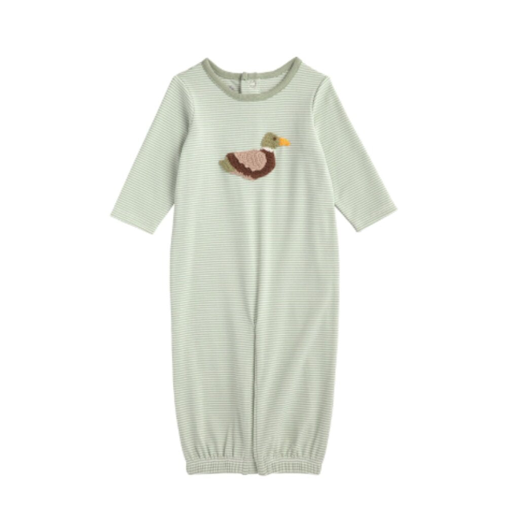 Mud Pie Infant Boy Mallard Crochet Gown