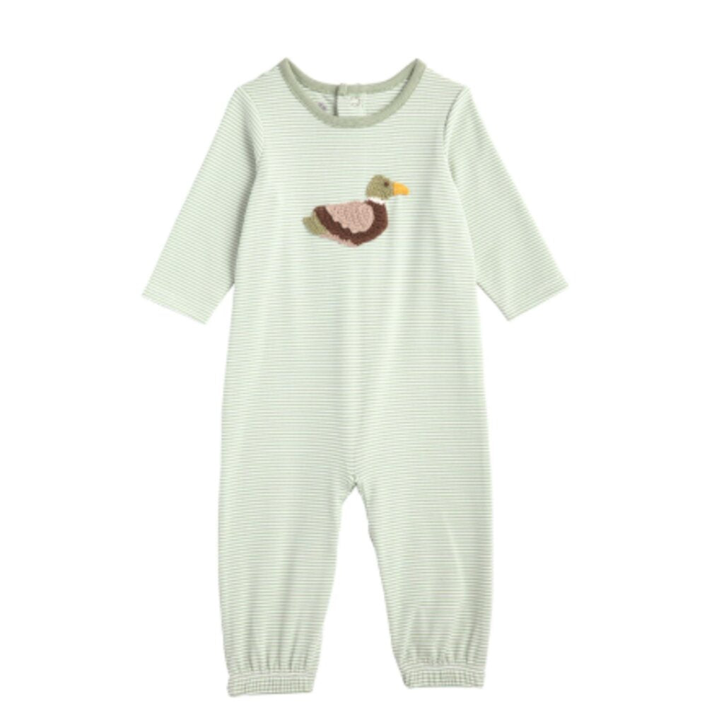 Mud Pie Infant Boy Mallard Crochet Gown