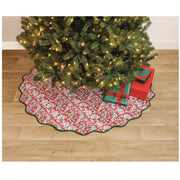 Mud Pie Christmas Block Print Tree Skirt
