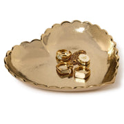 Two's Company Gold Heart Trinket Tray - Large