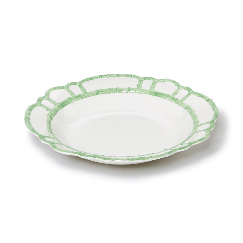 Two's Company Green Bamboo Touch Bowl