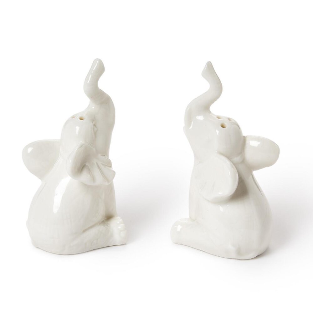 Two's Company Lucky Elephants Salt & Pepper Shakers