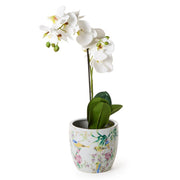 Two's Company Bird & Bloom Chinoiserie Planter