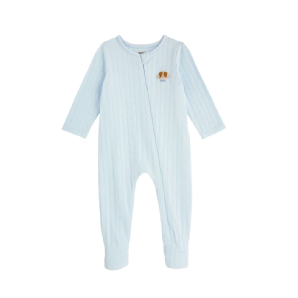 Mud Pie Infant Boys French Knot Dog Sleeper