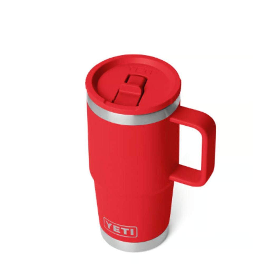 Yeti Rescue Red 20oz Rambler Travel Straw Mug