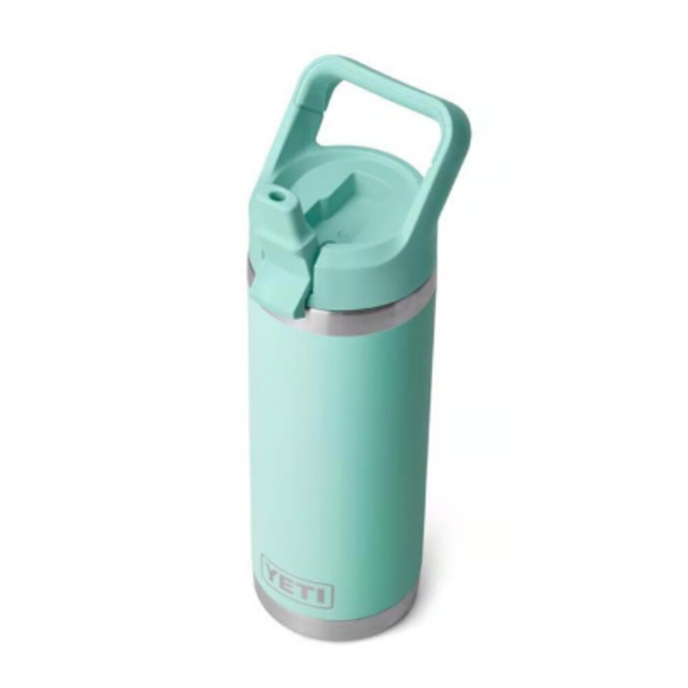 Yeti Seafoam 18oz Rambler Bottle with Straw Cap