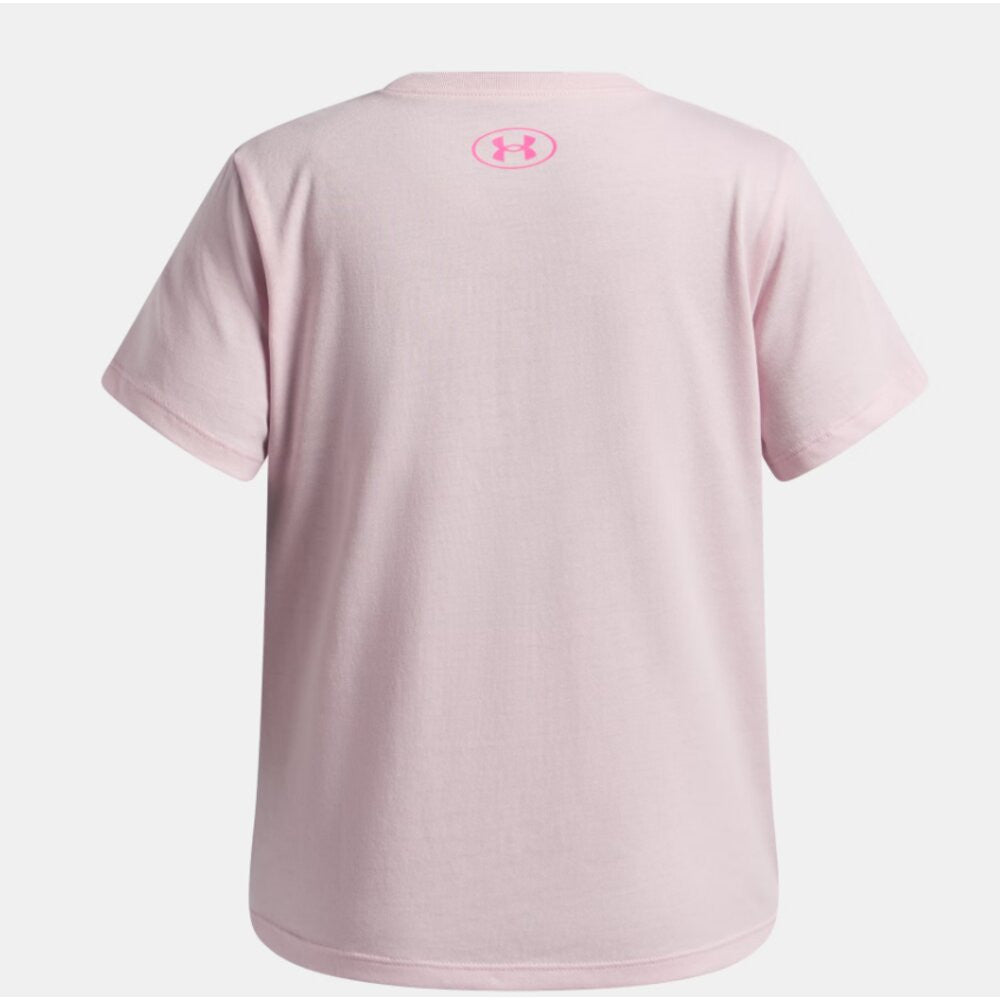 Under Armour Girls UA Star Logo Lockertag Short Sleeve - Prime Pink/Pink Rave