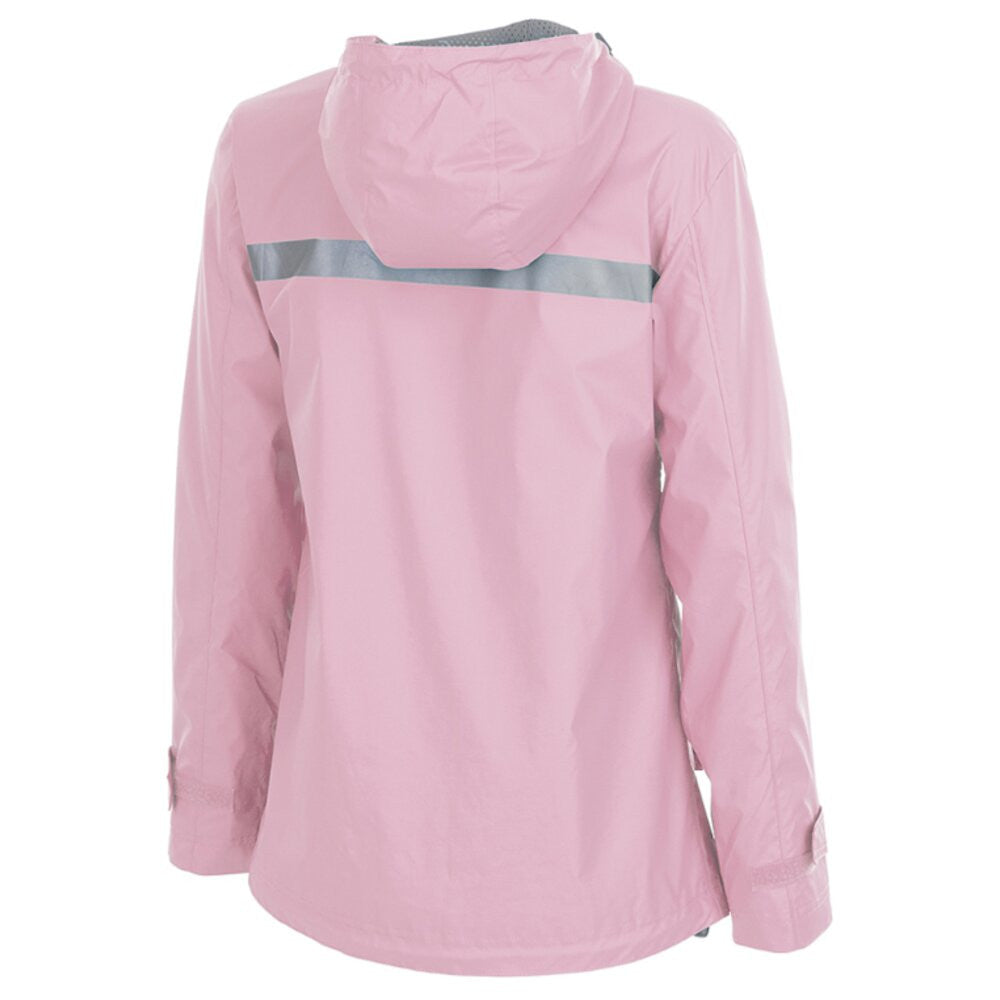 Charles River Women's New Englander Rain Jacket - Pink Reflective