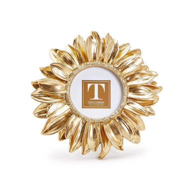 Two's Company Gold Sunflower Frame