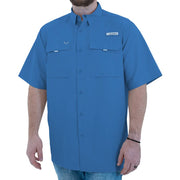 Habit Men's Flushing Bay River Shirt - Blue Marlin