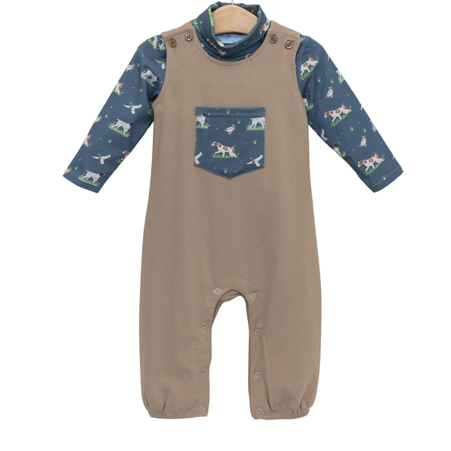 Trotter Street Kids Infant Boys On The Hunt Jon Jon Set