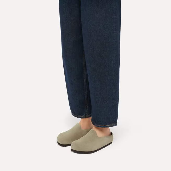 Birkenstock Women's Amsterdam Wrapped Suede Leather Mule