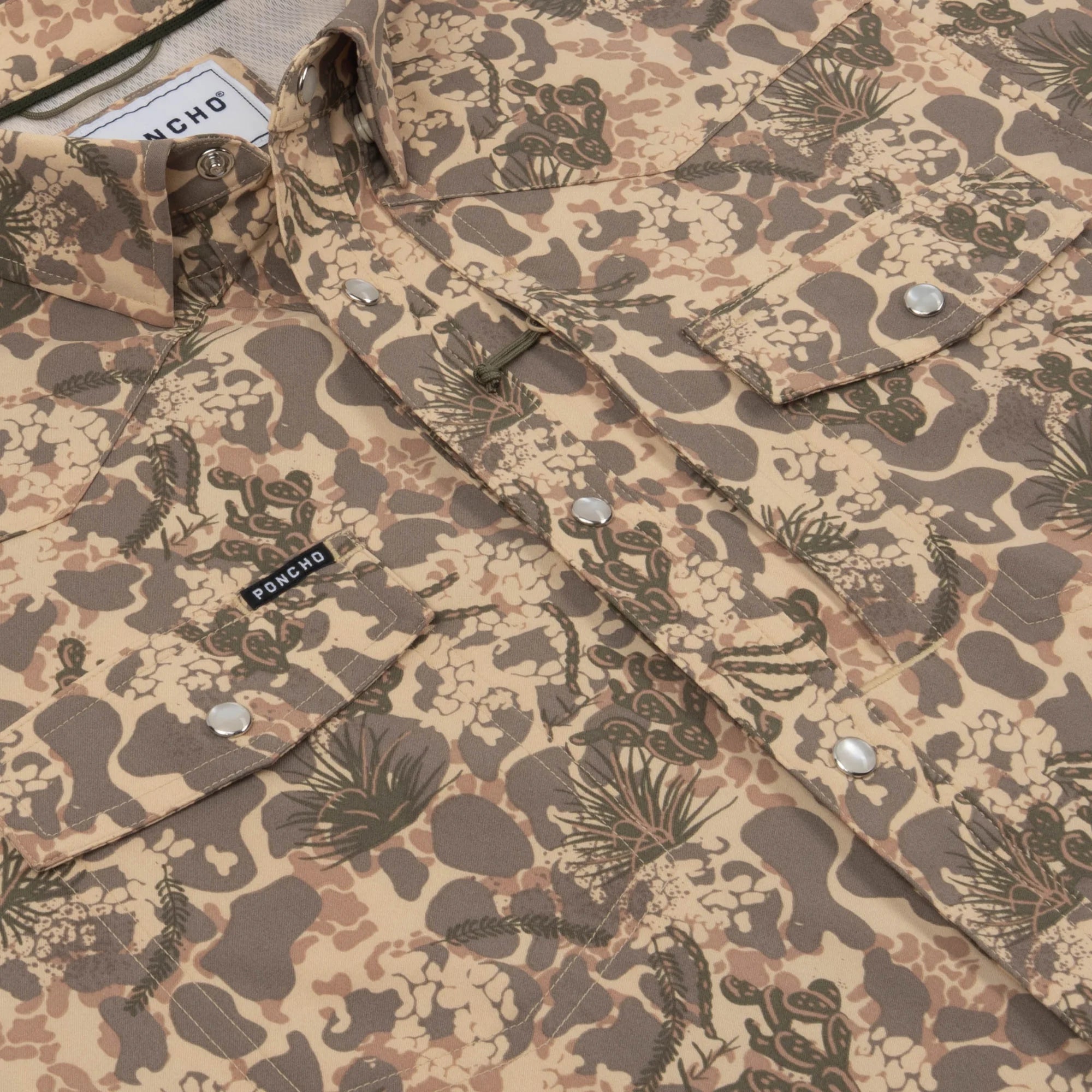 Poncho Men's Western The Abilene - North Zone Camo