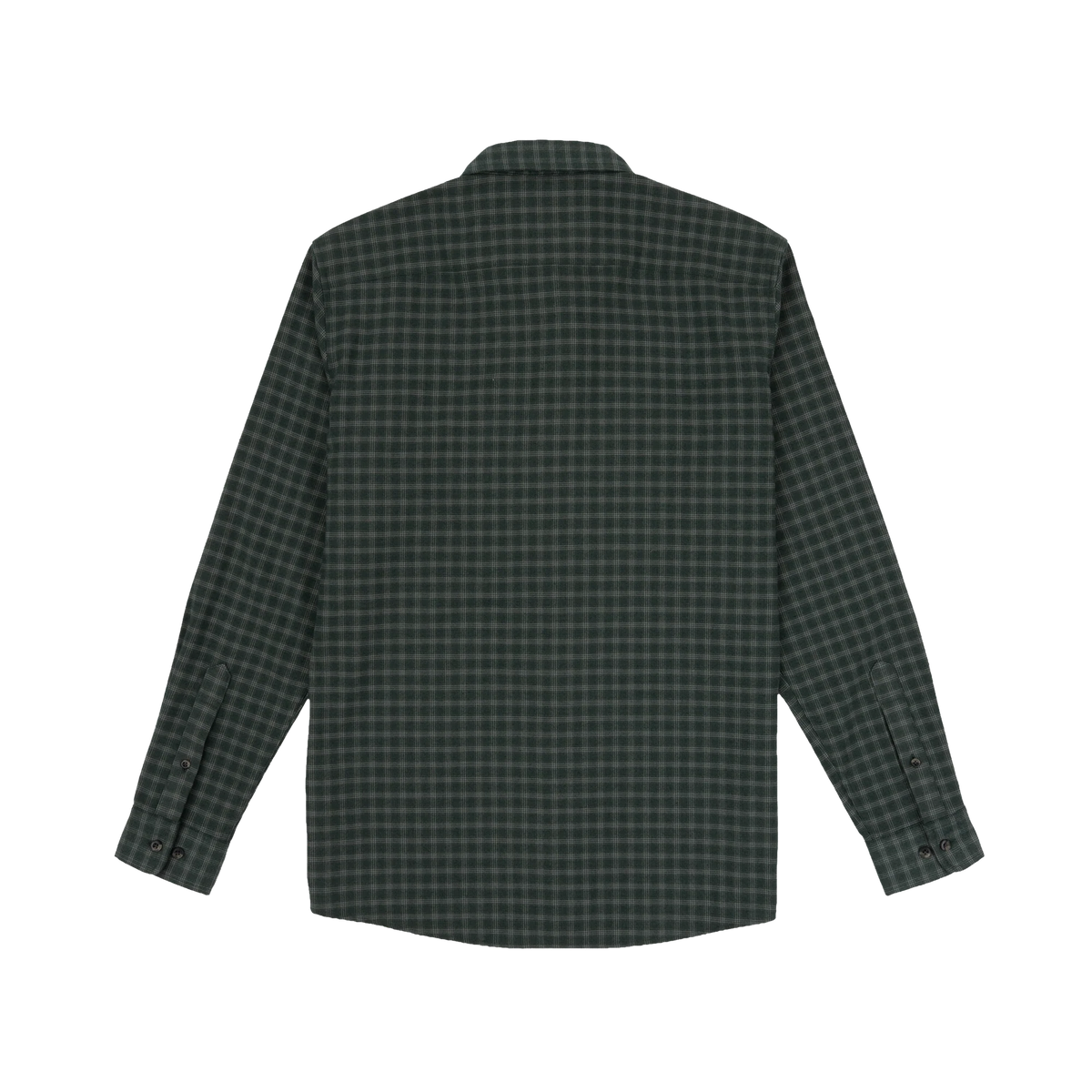 Poncho Men's The Acadia Flannel - Teal & White Plaid