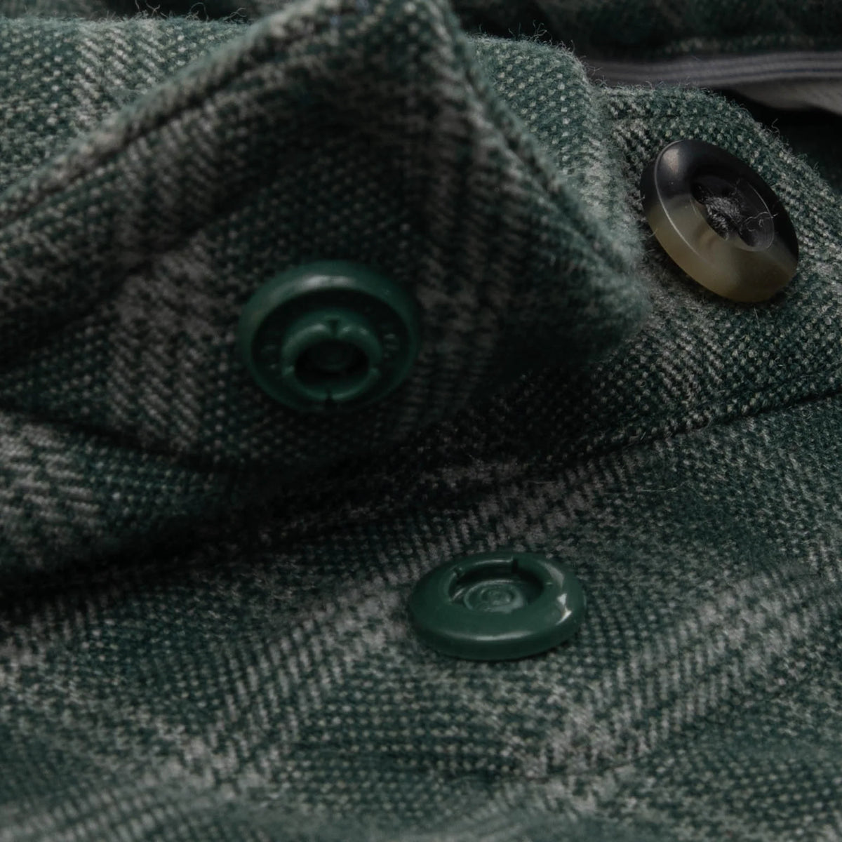 Poncho Men's The Acadia Flannel - Teal & White Plaid