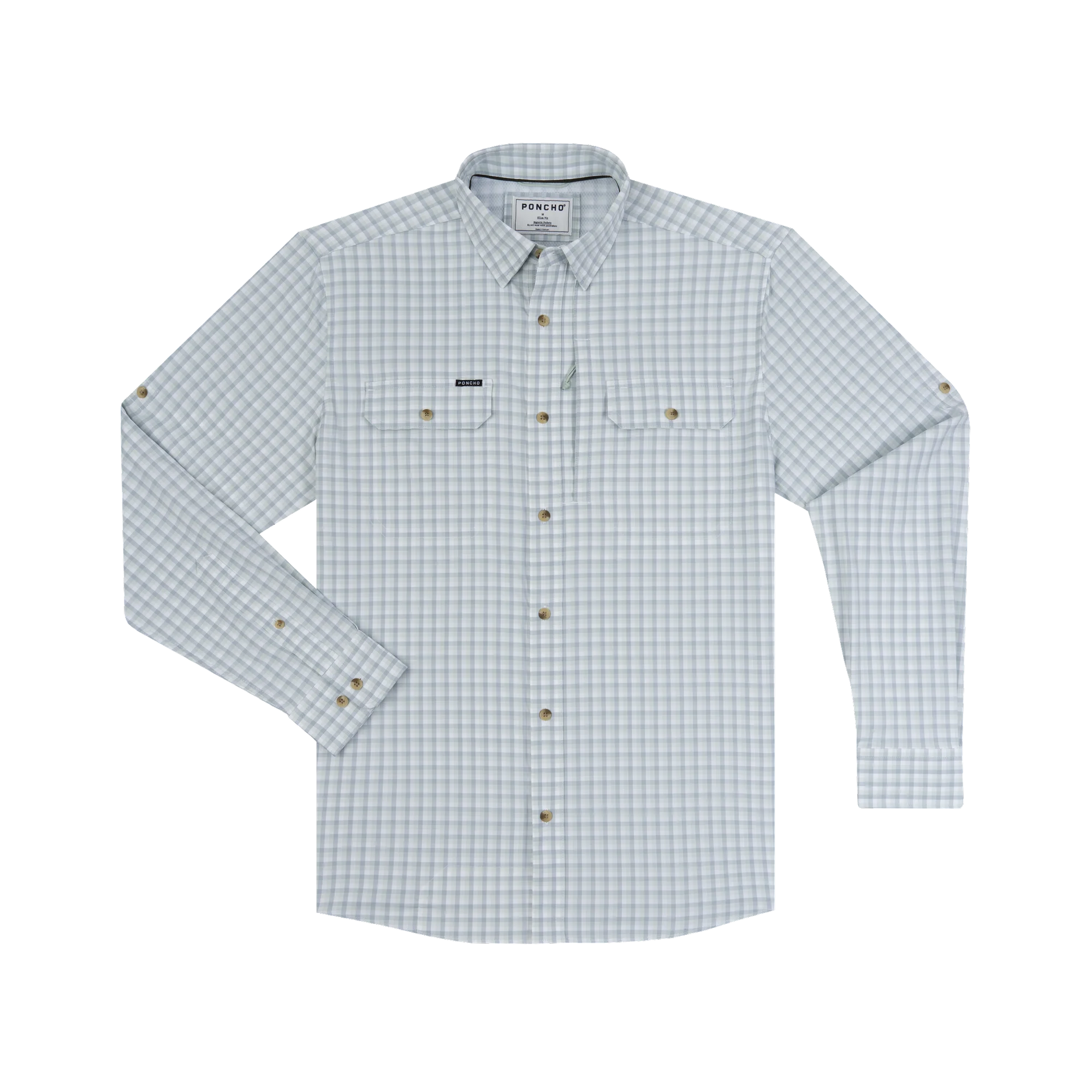 Poncho Men's The Amberjack - Green Plaid