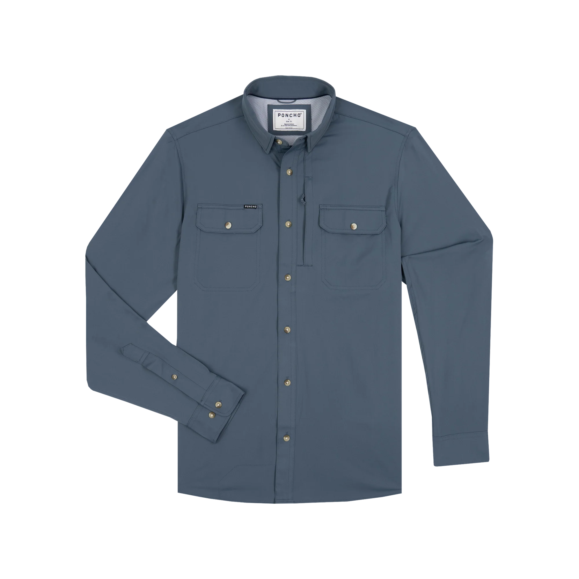 Poncho Men's The Bigeye - Slate Blue