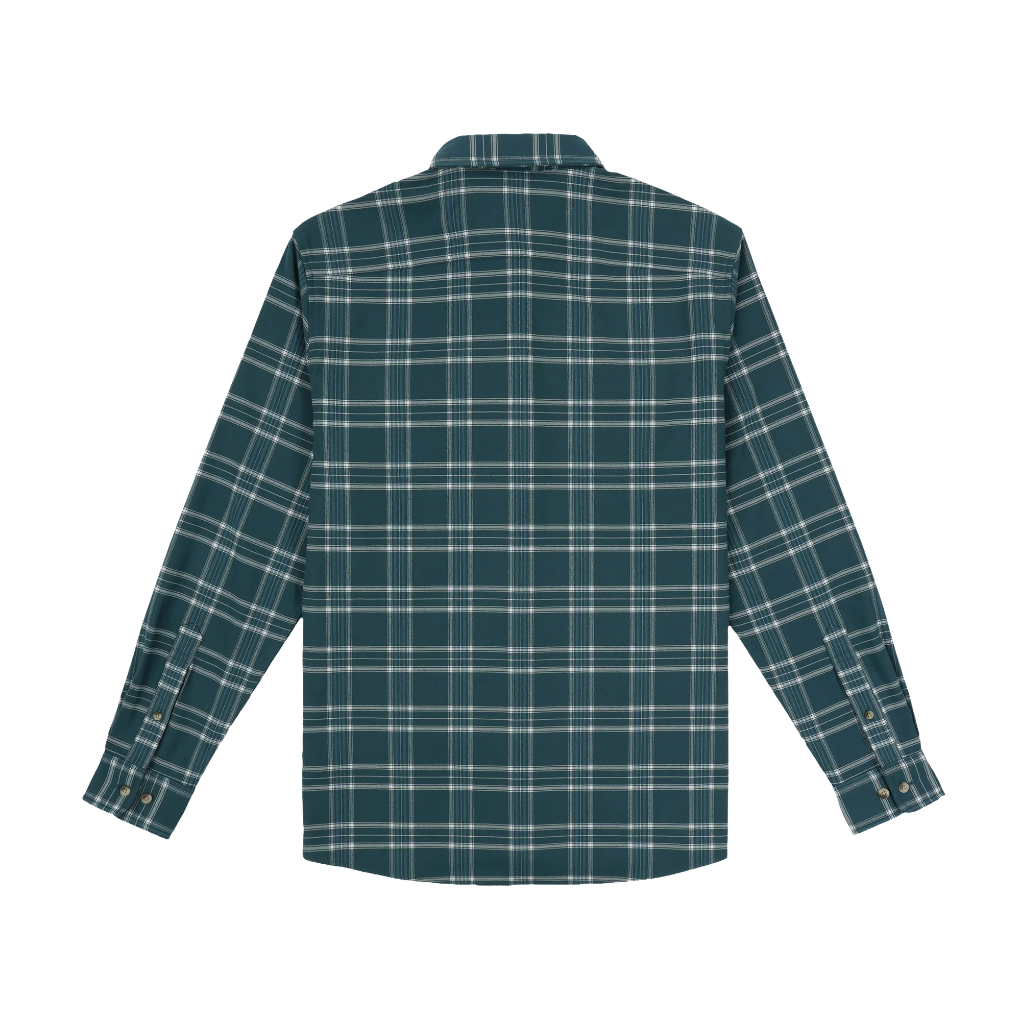 Poncho Men's The Codfather Performance Flannel - Teal Blue Plaid