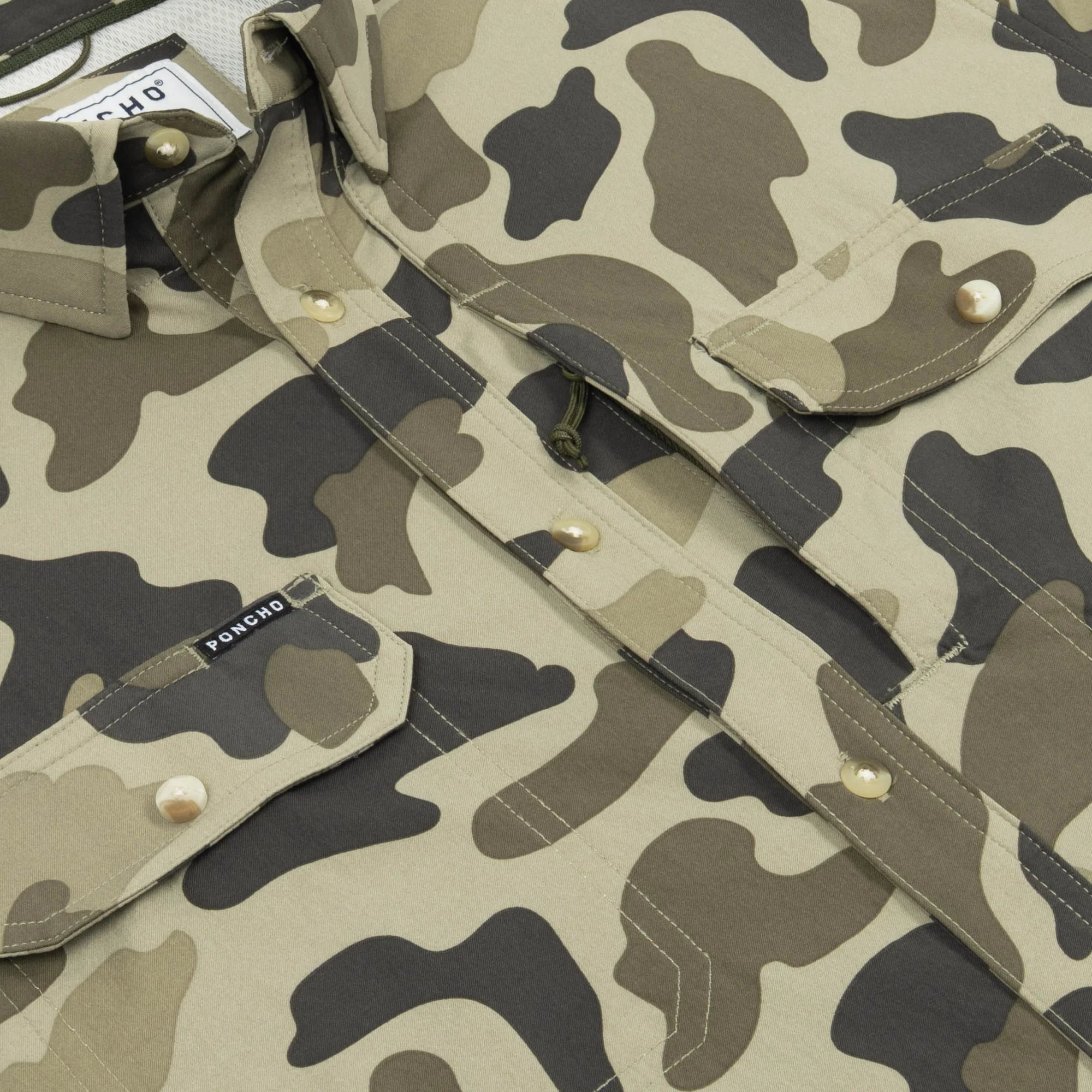 Poncho Men's The Cuernavaca - Dark Duck Camo