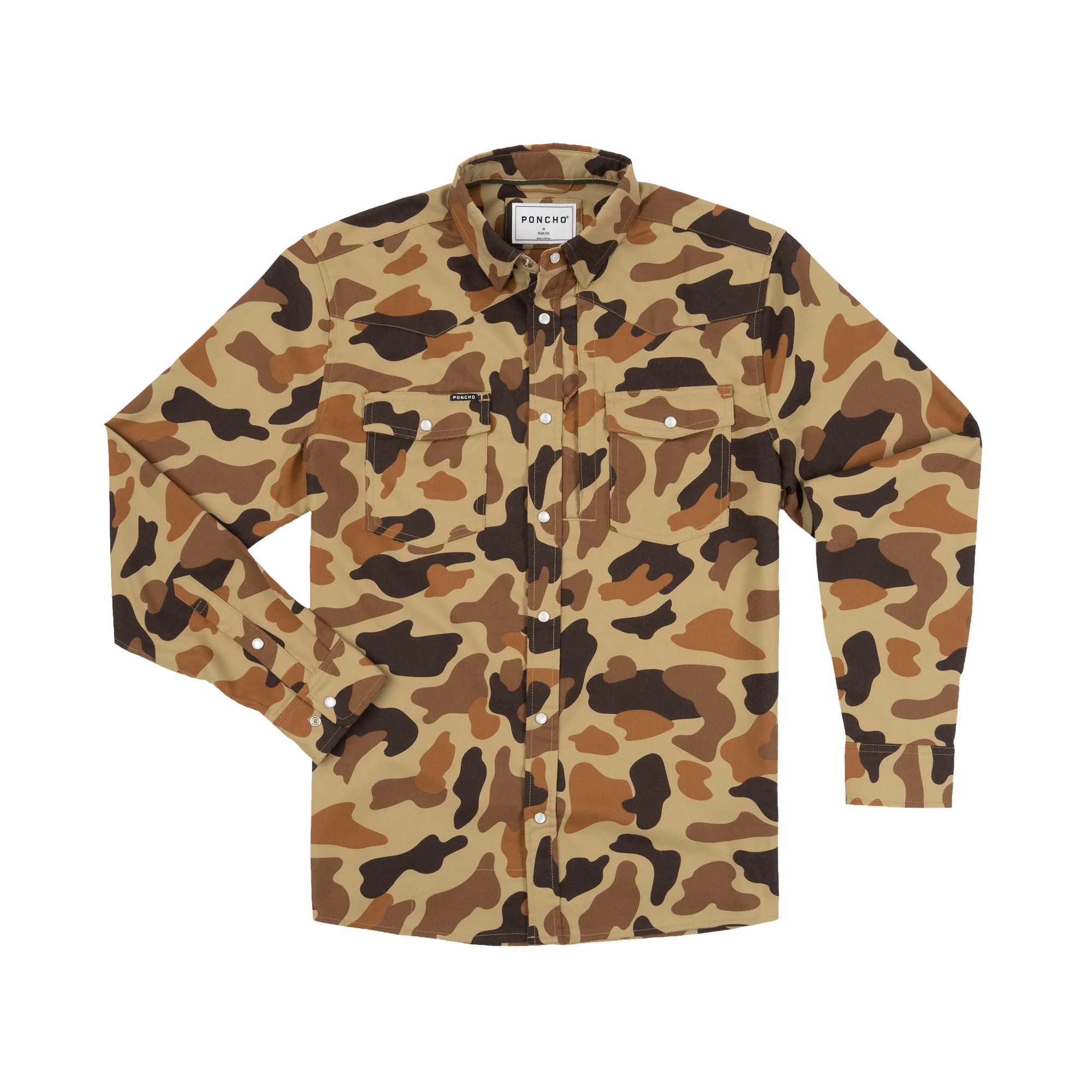 Poncho Men's Western The Delta Cowboy - Duck Camo