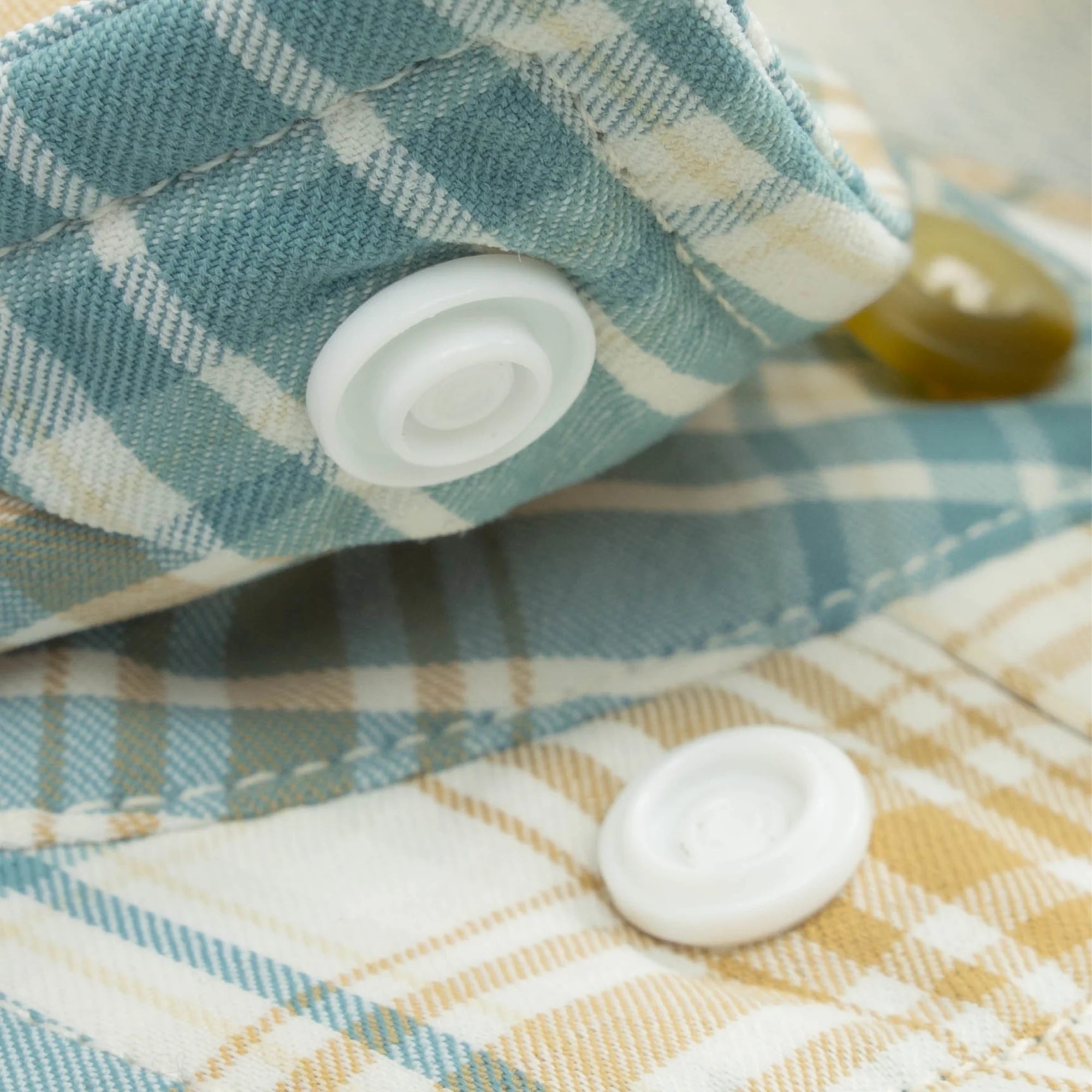 Poncho Men's The Double Haul - Brown and Green Plaid