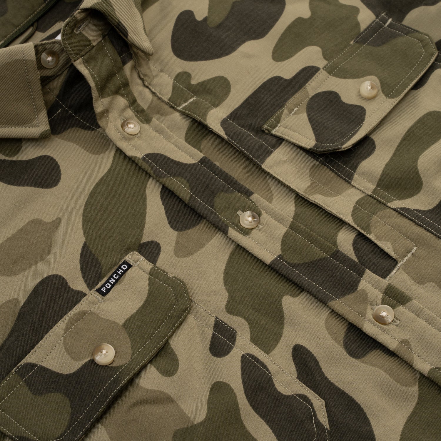 Poncho Men's The Duck Blind Muck - Dark Duck Camo