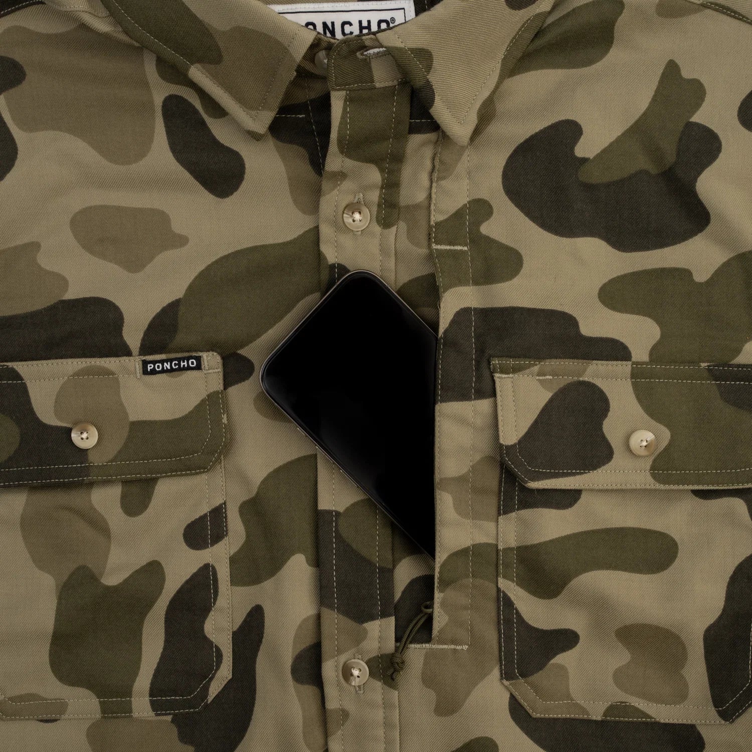Poncho Men's The Duck Blind Muck - Dark Duck Camo
