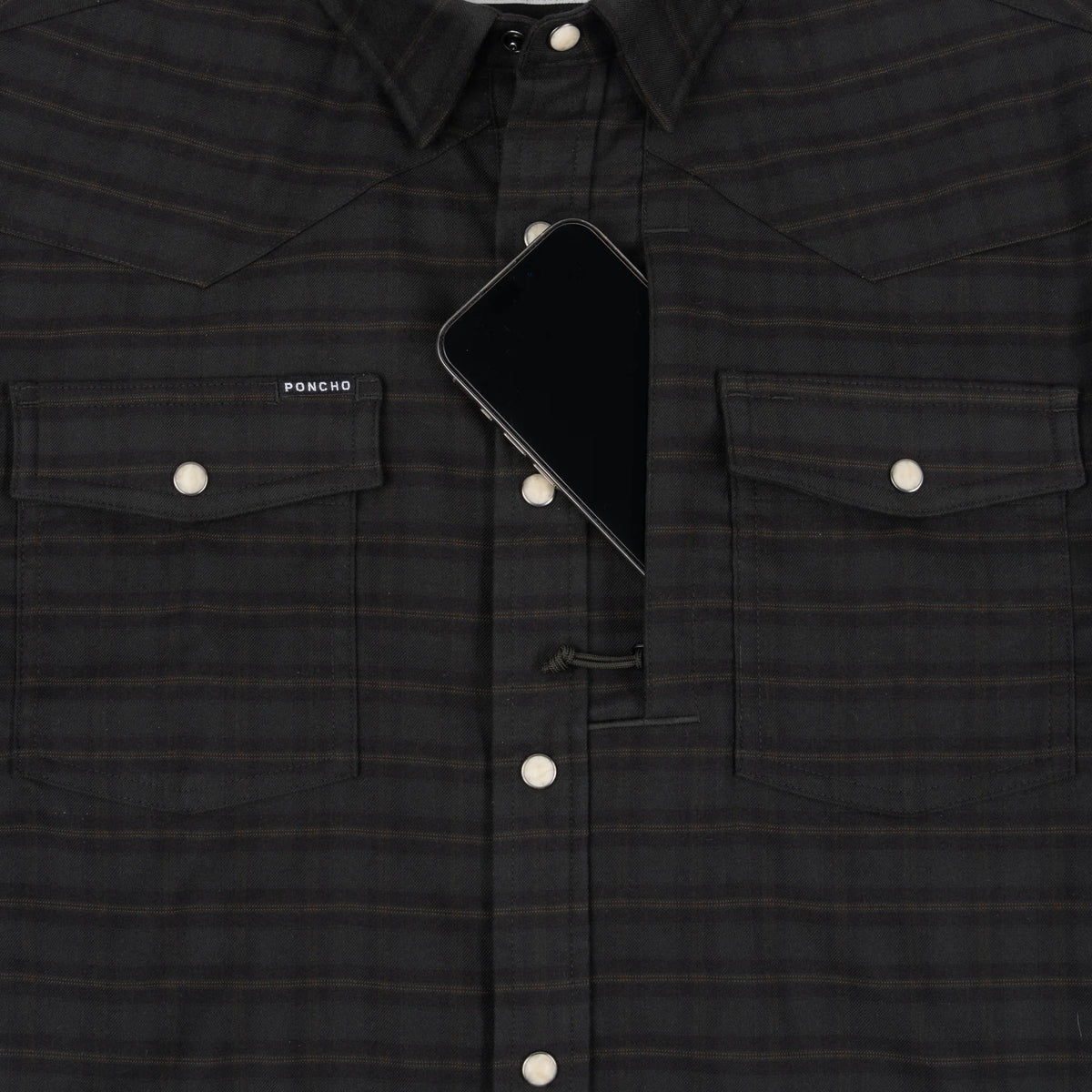 Poncho Men's The Grey Beard Flannel