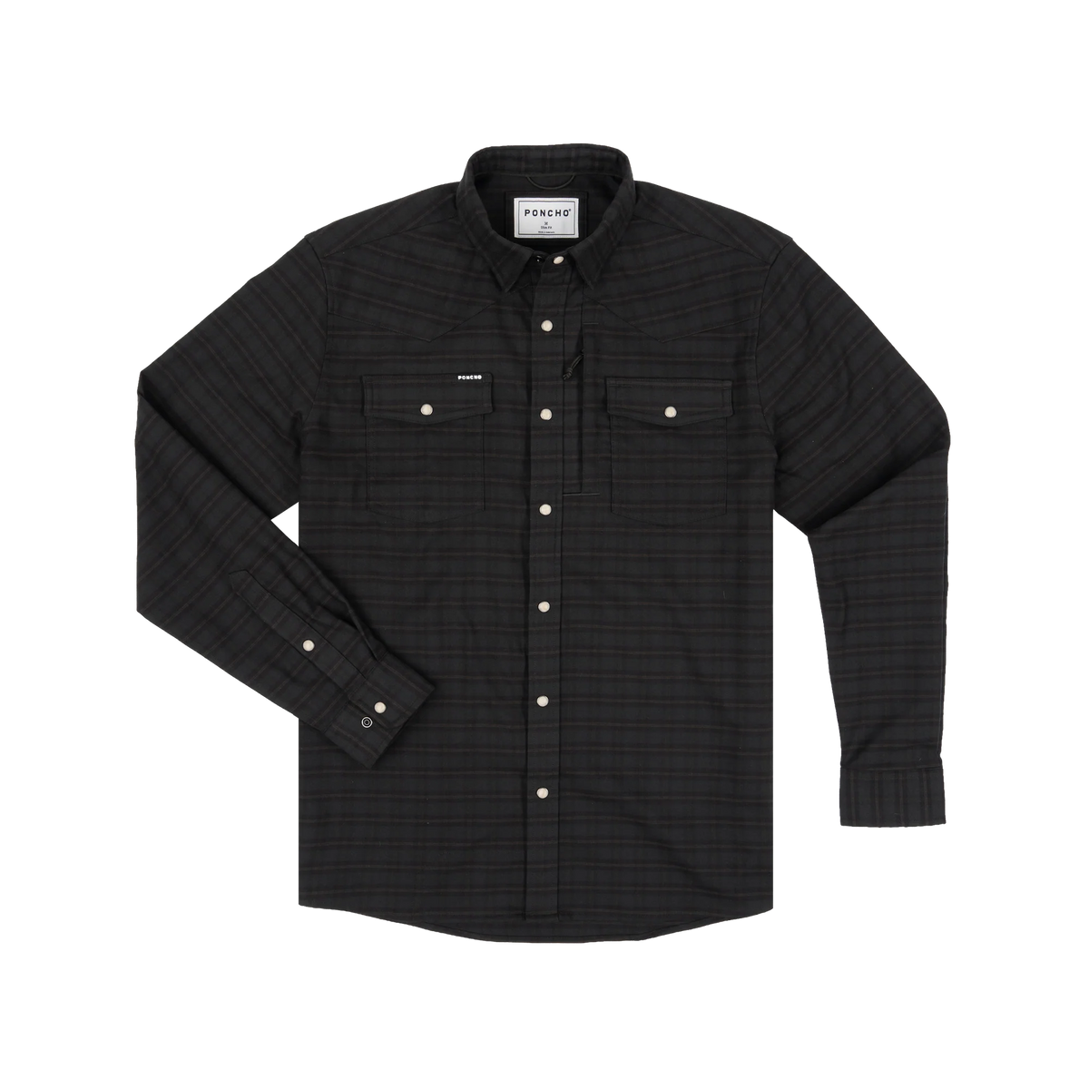 Poncho Men's The Grey Beard Flannel