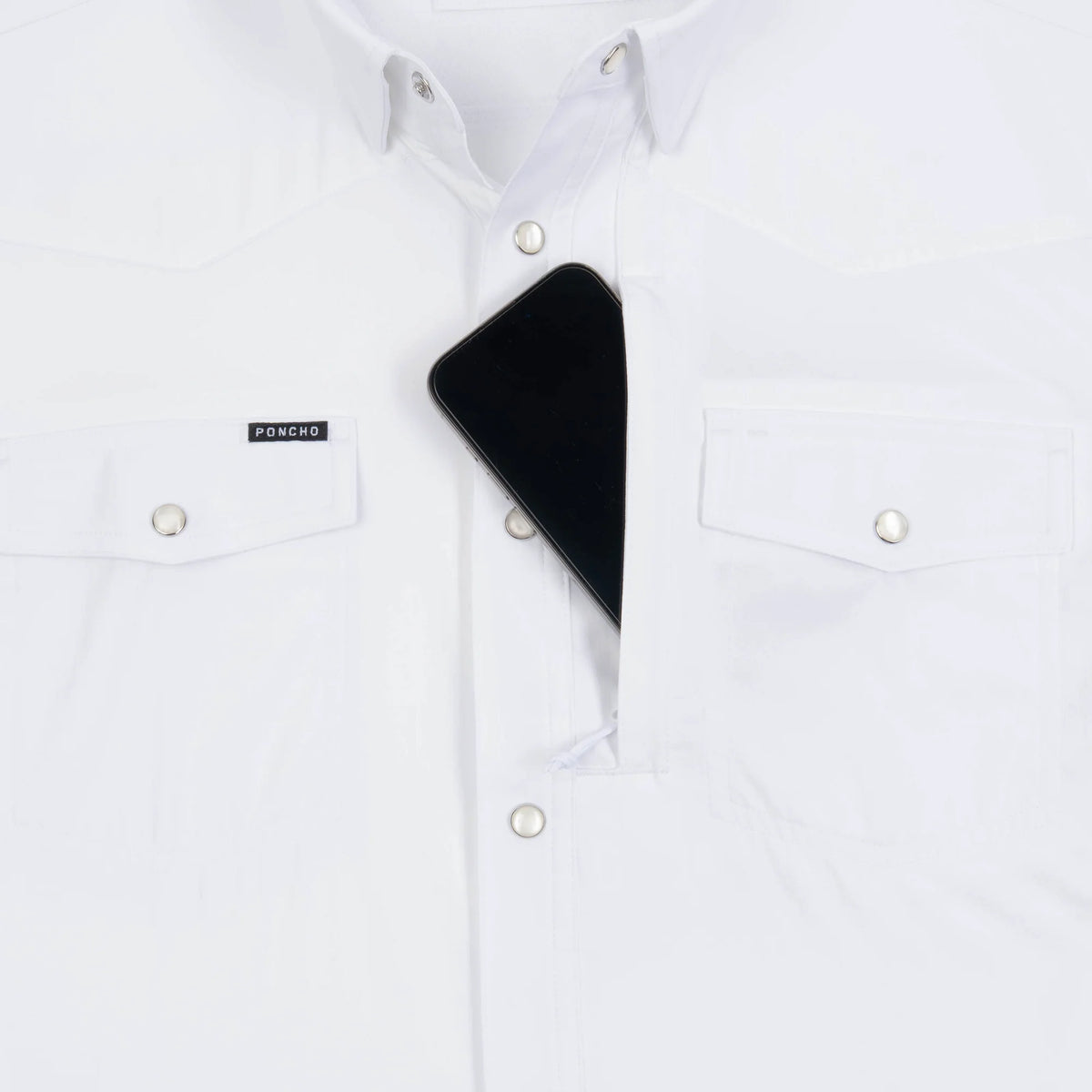 Poncho men's The Odessa - White