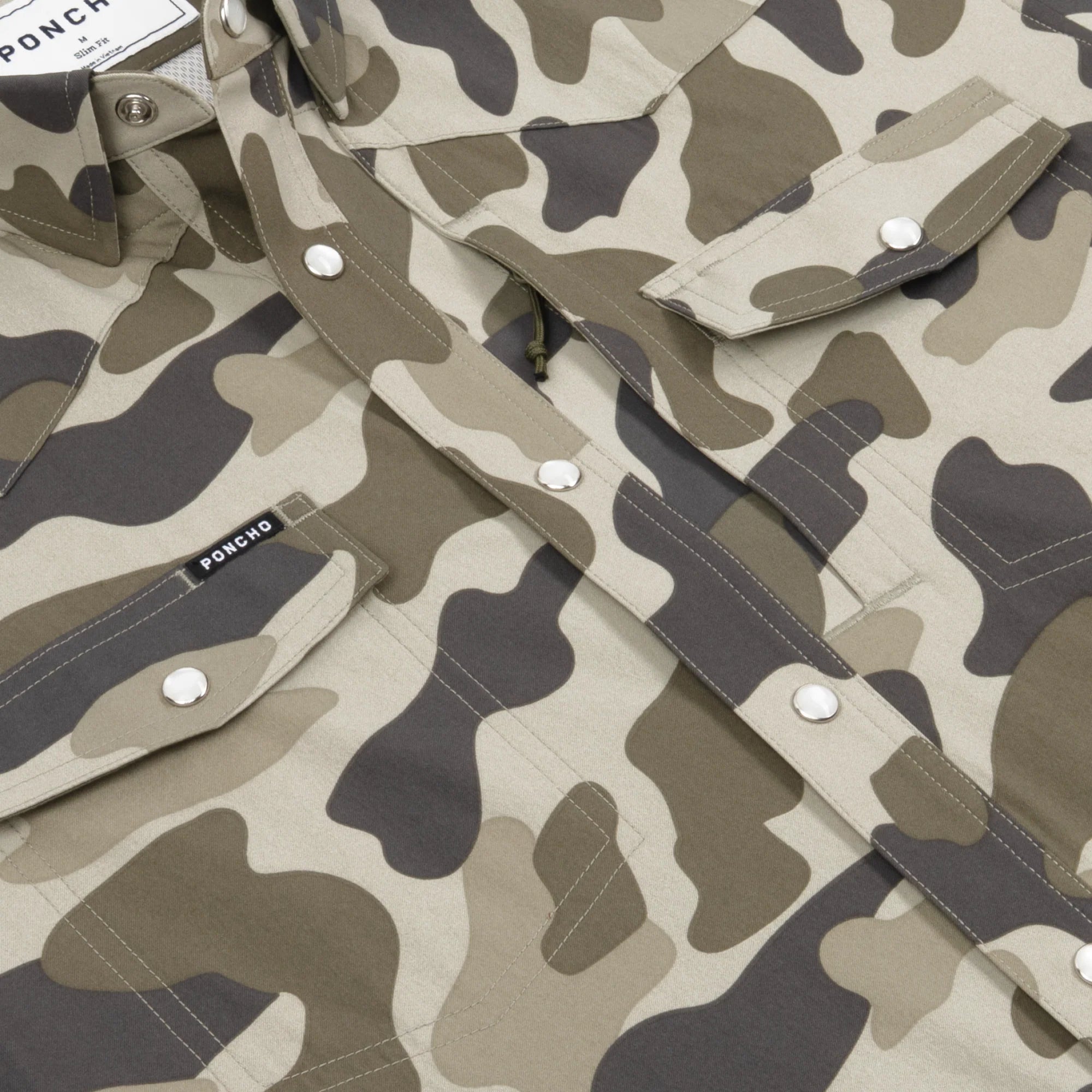 Poncho Men's Western The Pampa - Dark Duck Camo