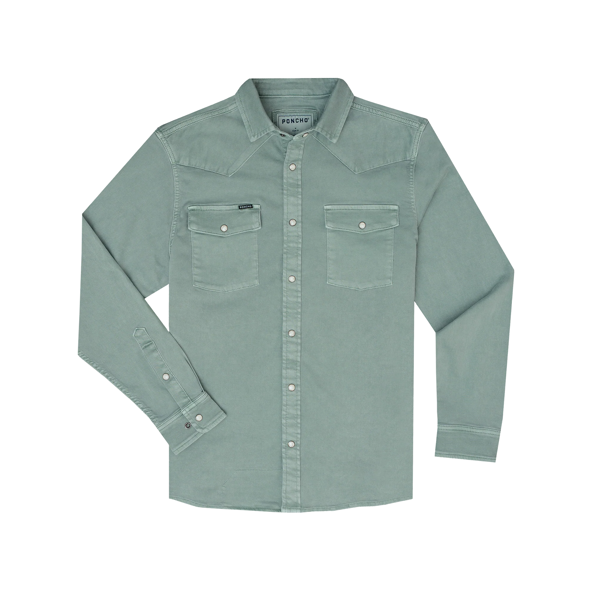 Poncho Men's The Ventura - Western Denim - Sage Brush
