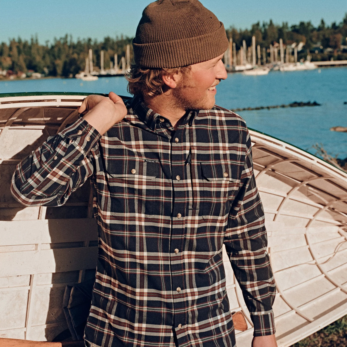 Poncho Men's The Williamette Flannel