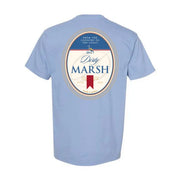 Dirty Marsh Men's Beer Label Tee - Washed Denim