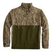 Heybo Youth Landing Zone 1/4 Zip: Mossy Oak Bottomland
