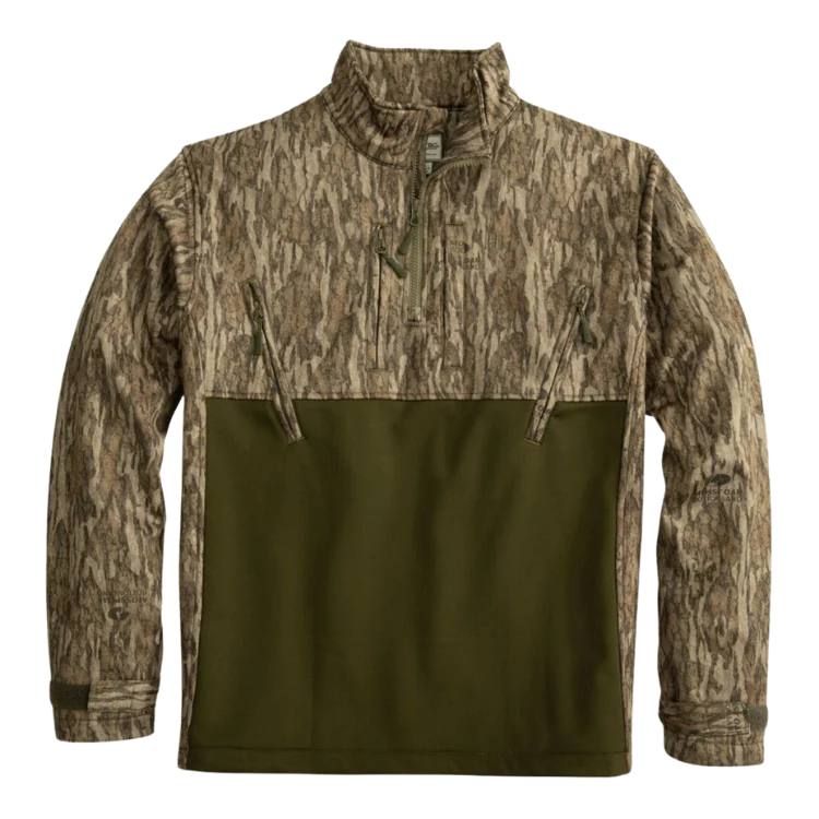 Heybo Youth Landing Zone 1/4 Zip: Mossy Oak Bottomland
