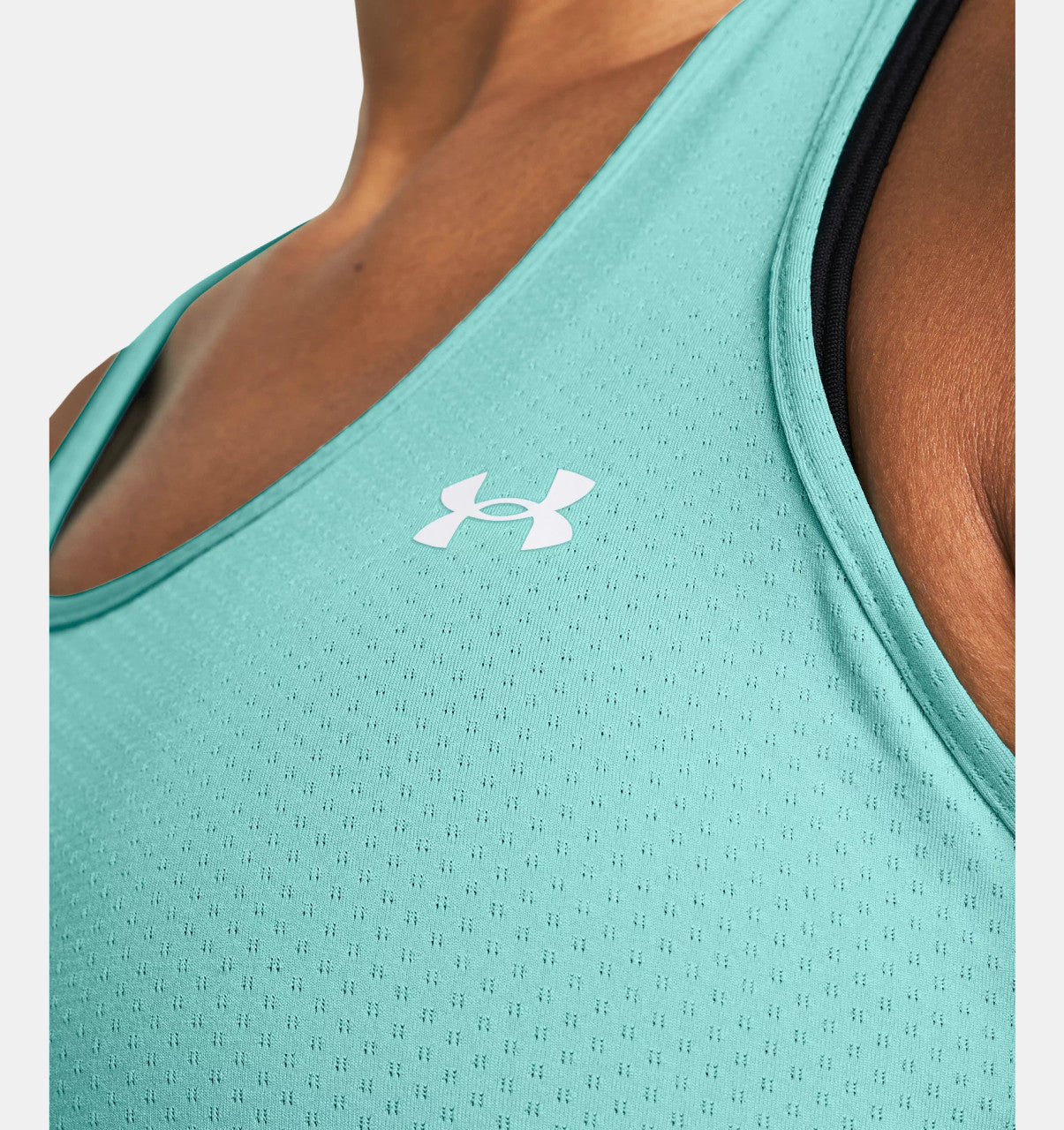 Under Armour Women's HeatGear Armour Racer Tank - Radial Turquoise / White